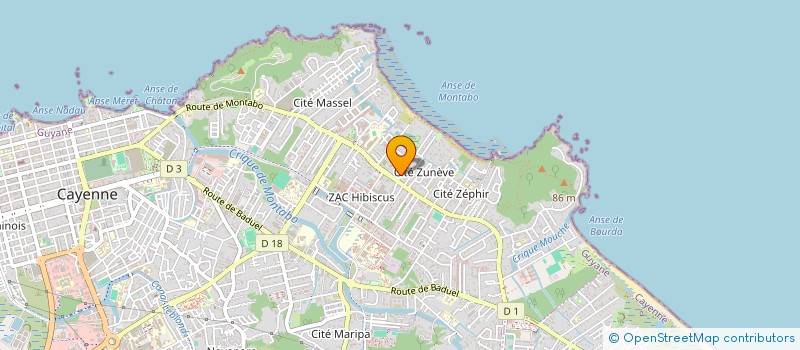 localisation de l'entreprise SUNRISE BEACH  CAYENNE