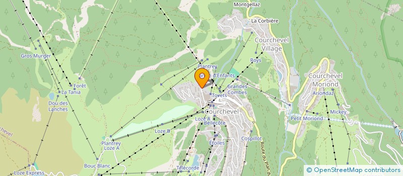 localisation de l'entreprise SUNRISE FIVE à COURCHEVEL