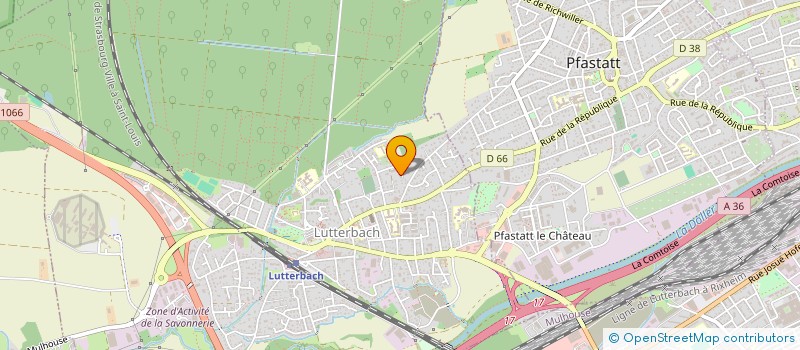 localisation de l'entreprise SUNRISE II  LUTTERBACH