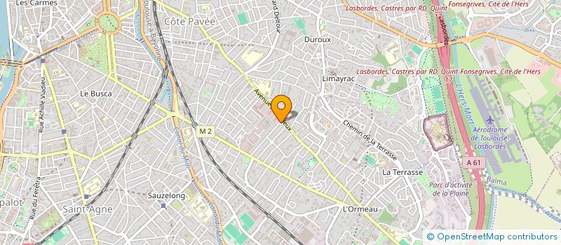 localisation de l'entreprise SUNRYA YOGA à TOULOUSE