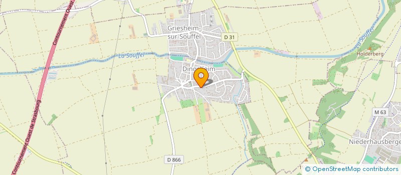 localisation de l'entreprise SUNS  DINGSHEIM