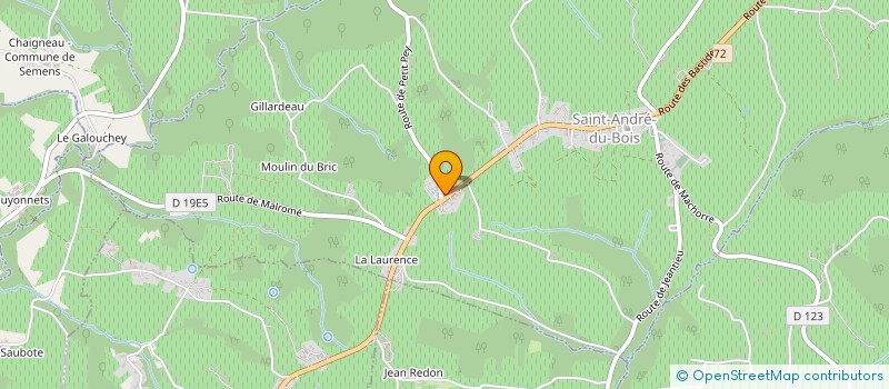 localisation de l'entreprise SUNSCREEN SYSTEM BUILDING  SAINT-ANDRE-DU-BOIS