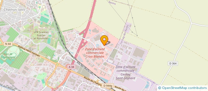 localisation de l'entreprise SUNSET  REIMS