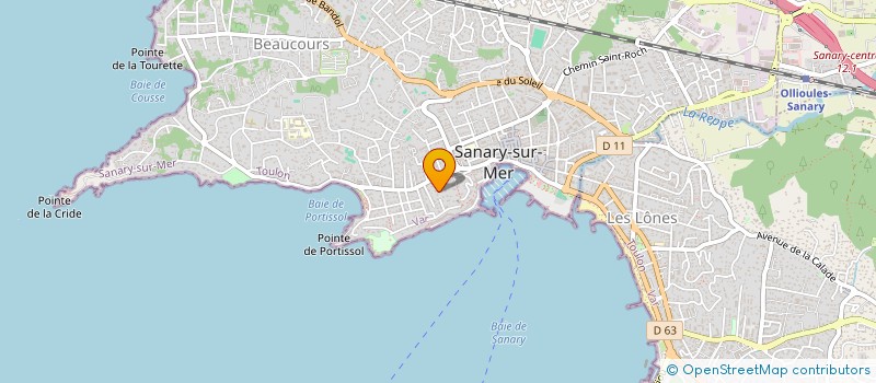 localisation de l'entreprise SUNSET à SANARY-SUR-MER