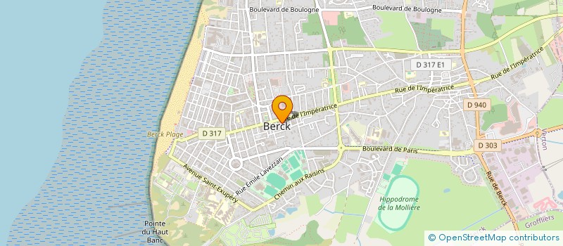 localisation de l'entreprise SUNSET à BERCK