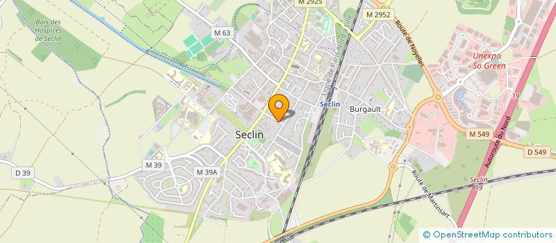 localisation de l'entreprise SUNSET  SECLIN