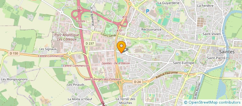 localisation de l'entreprise SUNSET  SAINTES