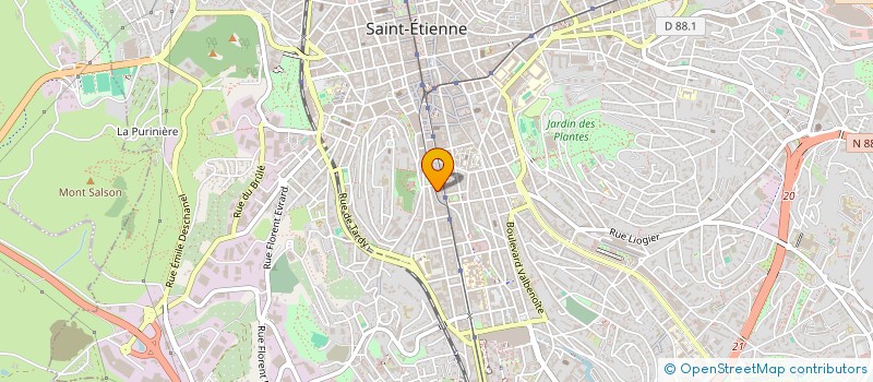 localisation de l'entreprise SUNSET  SAINT-ETIENNE