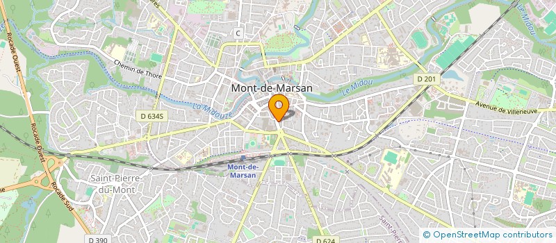 localisation de l'entreprise SUNSET CAFE  MONT-DE-MARSAN