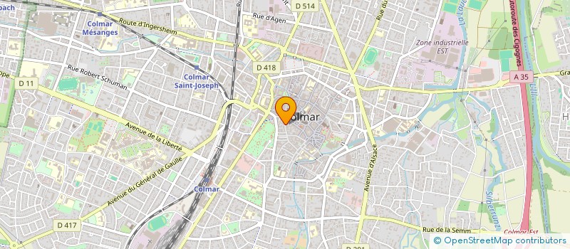 localisation de l'entreprise SUNSET CAFE  COLMAR