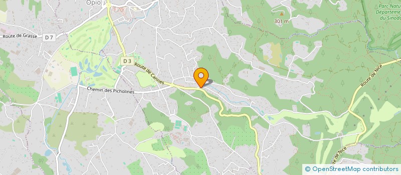 localisation de l'entreprise SUNSET IMMOBILIER  OPIO