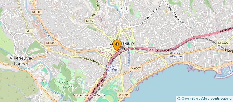 localisation de l'entreprise SUNSET INVESTISSEMENTS à CAGNES-SUR-MER