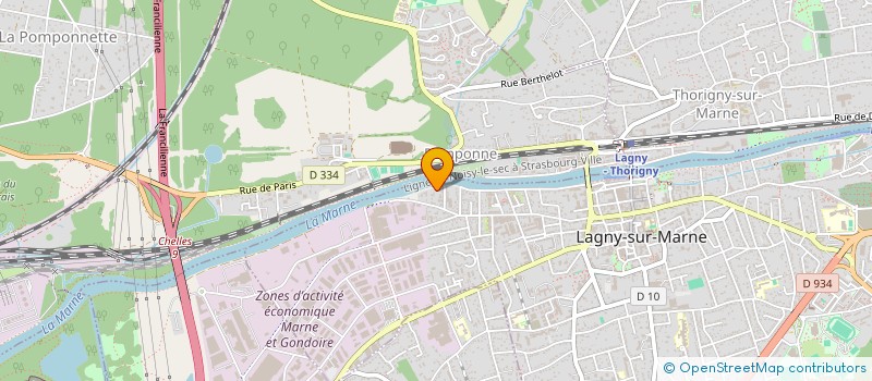 localisation de l'entreprise SUNSET PADDLE  LAGNY-SUR-MARNE