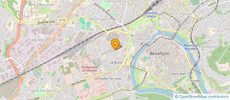 localisation de l'entreprise SUNSET RUN SPACE à BESANCON