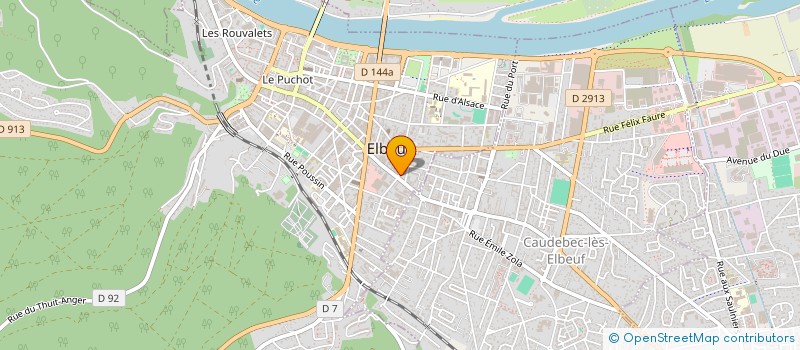 localisation de l'entreprise SUNSET SUSHI à ELBEUF