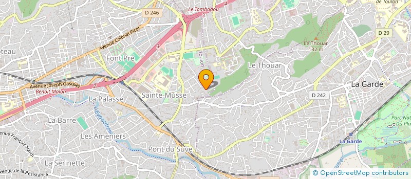 localisation de l'entreprise SUNSHINE  TOULON