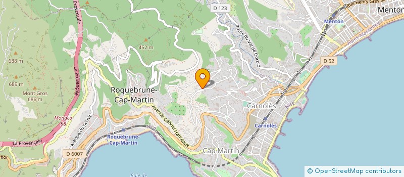 localisation de l'entreprise SUNSHINE à ROQUEBRUNE-CAP-MARTIN