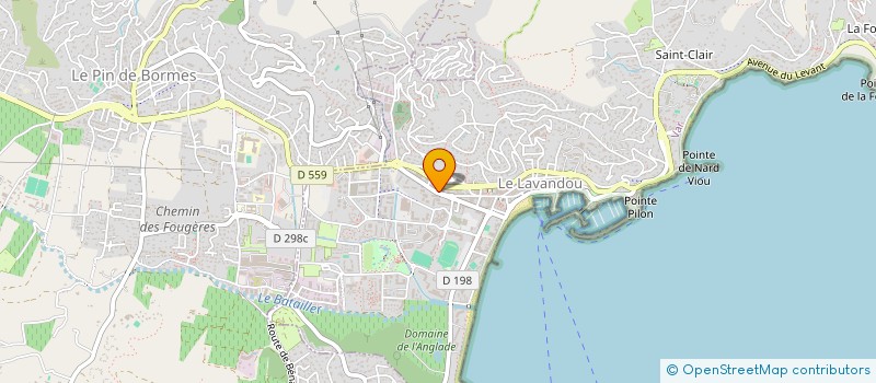 localisation de l'entreprise SUNSHINE  LE LAVANDOU