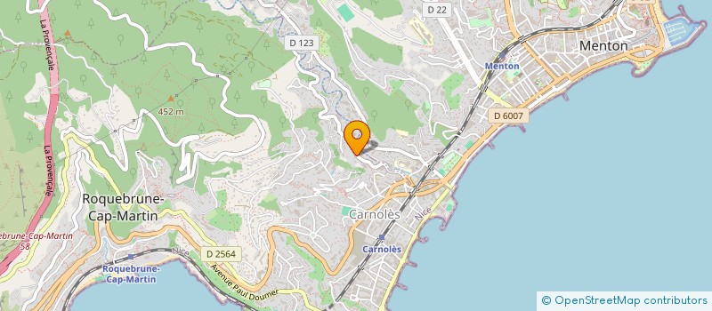 localisation de l'entreprise SUNSHINE CAP MARTIN à ROQUEBRUNE-CAP-MARTIN