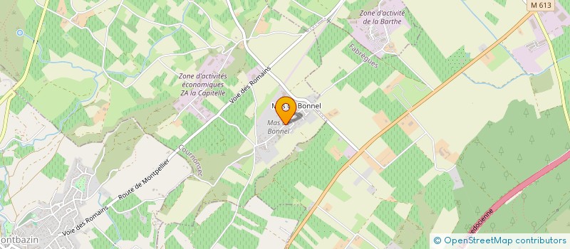 localisation de l'entreprise SUNSIDE  COURNONSEC