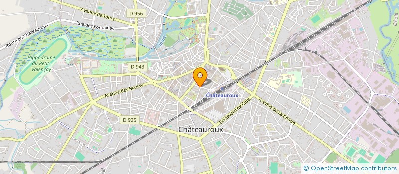 localisation de l'entreprise SUNSPLASH à CHATEAUROUX