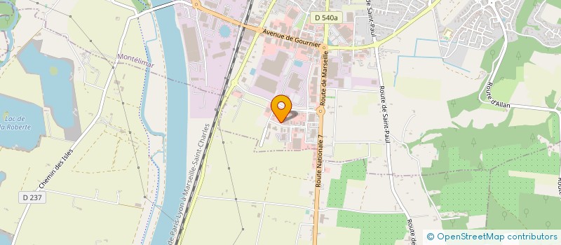 localisation de l'entreprise SUNTEAM  MONTELIMAR