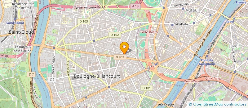 localisation de l'entreprise SUNTEST  BOULOGNE-BILLANCOURT