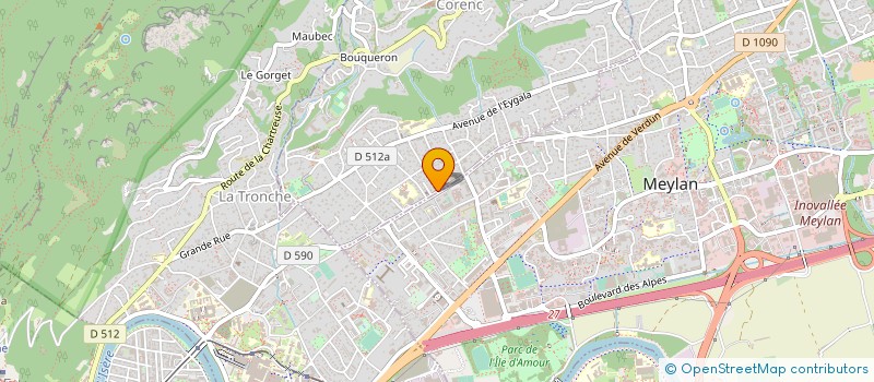 localisation de l'entreprise SUNTHESIS  CORENC