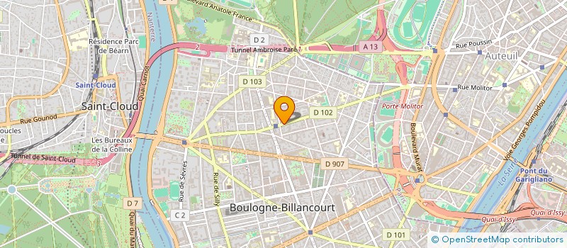 localisation de l'entreprise SUNTOSHA à BOULOGNE-BILLANCOURT