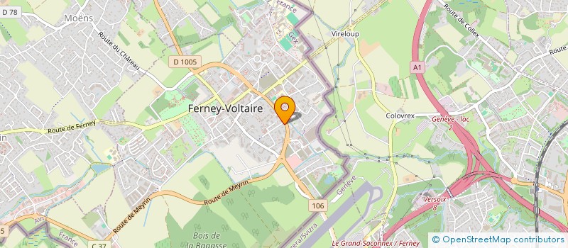 localisation de l'entreprise SUNTOUR à FERNEY-VOLTAIRE
