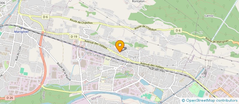 localisation de l'entreprise SUNTRACKS MTB TEAM  THYEZ