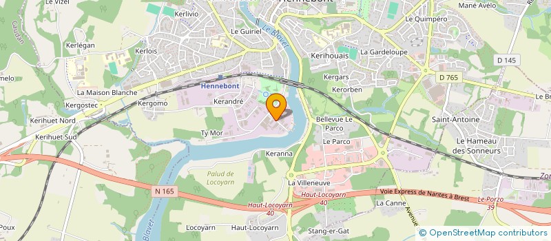 localisation de l'entreprise SUNTROPE  HENNEBONT