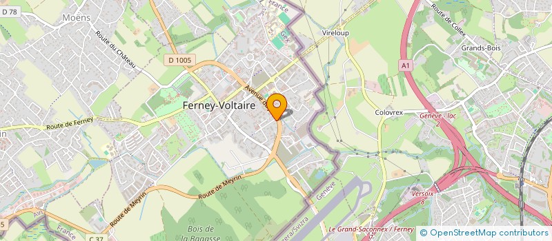 localisation de l'entreprise SUNTUR VOYAGES à FERNEY-VOLTAIRE