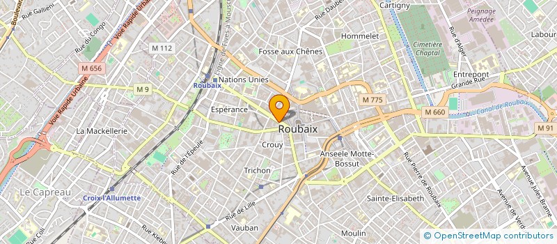 localisation de l'entreprise SUNTZU à ROUBAIX