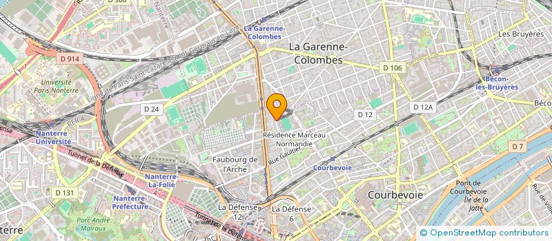localisation de l'entreprise SUNUTOOL à COURBEVOIE