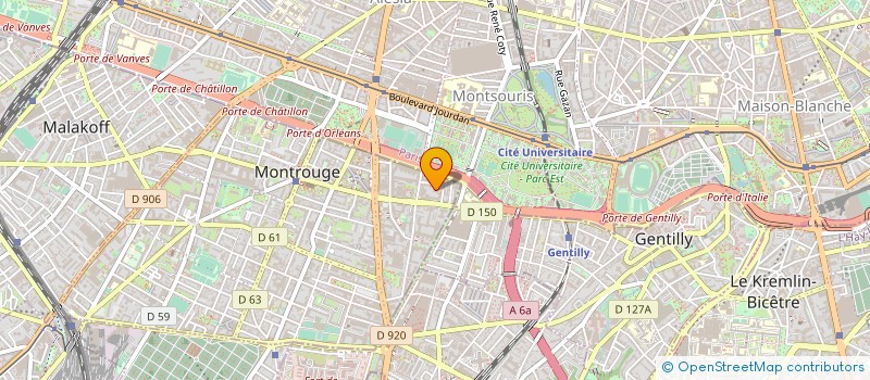 localisation de l'entreprise SUNVIE PROMOTION SOLAIRE  MONTROUGE