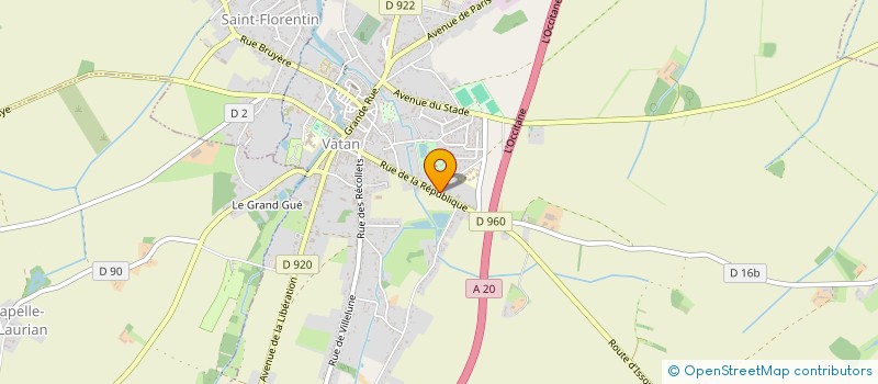 localisation de l'entreprise SUNYO à VATAN