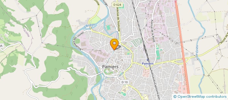 localisation de l'entreprise SUOR à PAMIERS