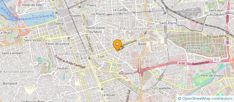 localisation de l'entreprise SUP 2 SANTE à MARSEILLE
