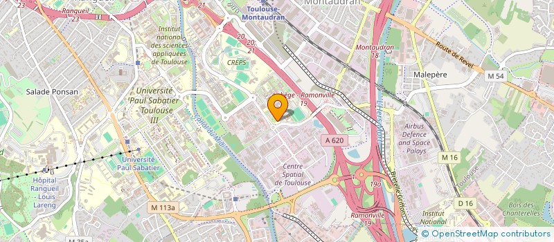 localisation de l'entreprise SUP'AERO GRANDES ENTREPRISES à TOULOUSE