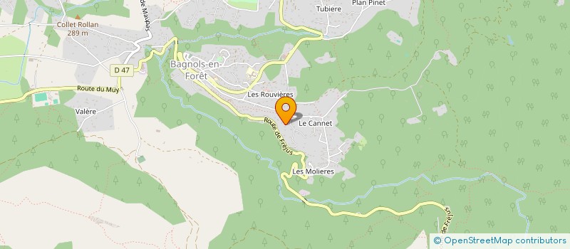 localisation de l'entreprise SUP DE COM EVENEMENTS à BAGNOLS-EN-FORET