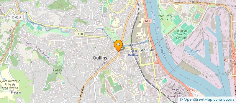 localisation de l'entreprise SUP DE CROQ  OULLINS-PIERRE-BENITE