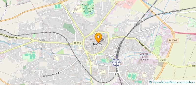 localisation de l'entreprise SUP'EFCAM  RIOM