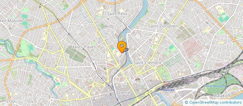 localisation de l'entreprise SUP' EXPERTS à NANTES