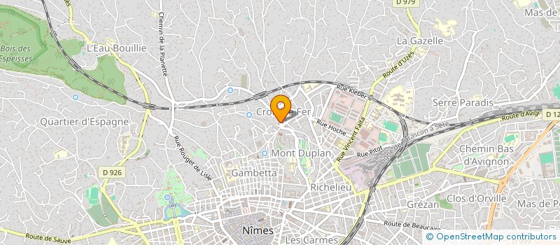 localisation de l'entreprise SUP'FRIPES à NIMES