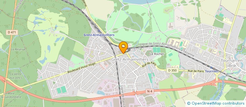 localisation de l'entreprise SUP INFRA STRUCTURES  GRETZ-ARMAINVILLIERS