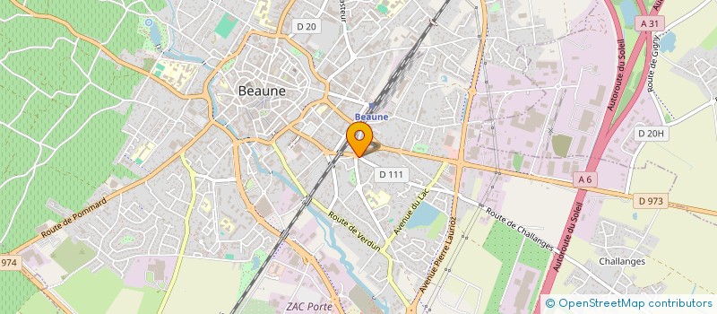 localisation de l'entreprise SUP INTERIM 22 à BEAUNE