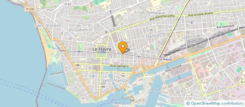 localisation de l'entreprise SUP INTERIM 74 à LE HAVRE