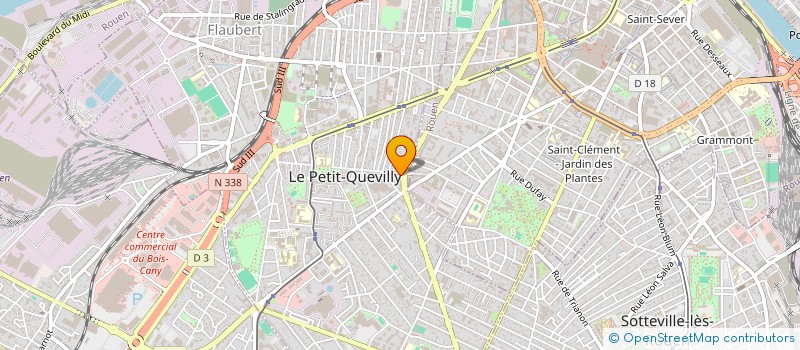 localisation de l'entreprise SUP INTERIM 76 à LE PETIT-QUEVILLY