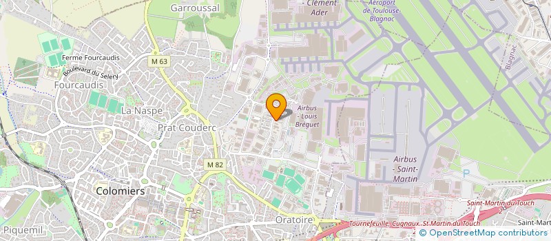 localisation de l'entreprise SUP PEINTURE à COLOMIERS
